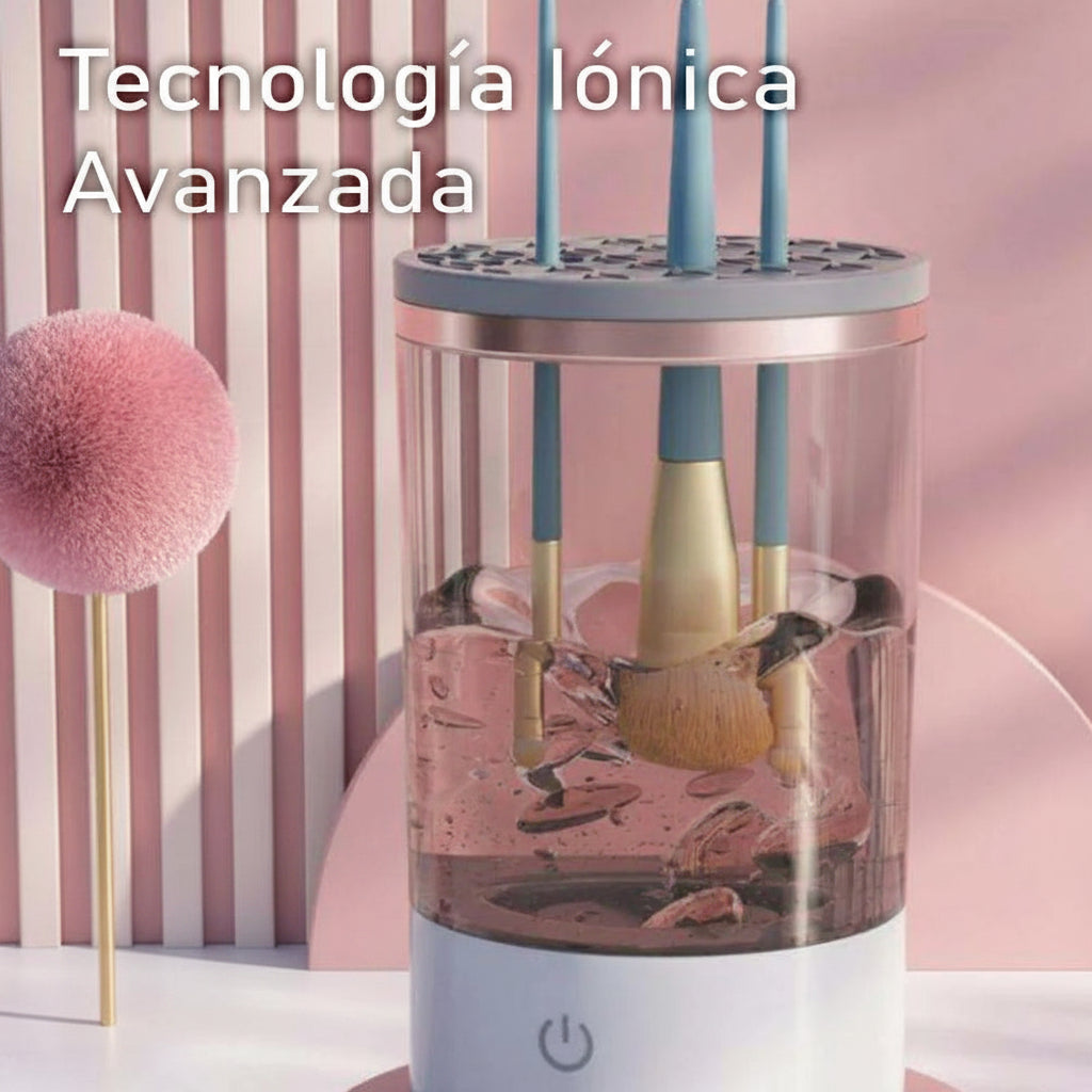 Limpiador Eléctrico de Brochas de Maquillaje – Limpieza Profunda y Rápida