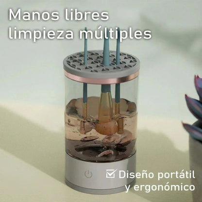 Limpiador Eléctrico de Brochas de Maquillaje – Limpieza Profunda y Rápida
